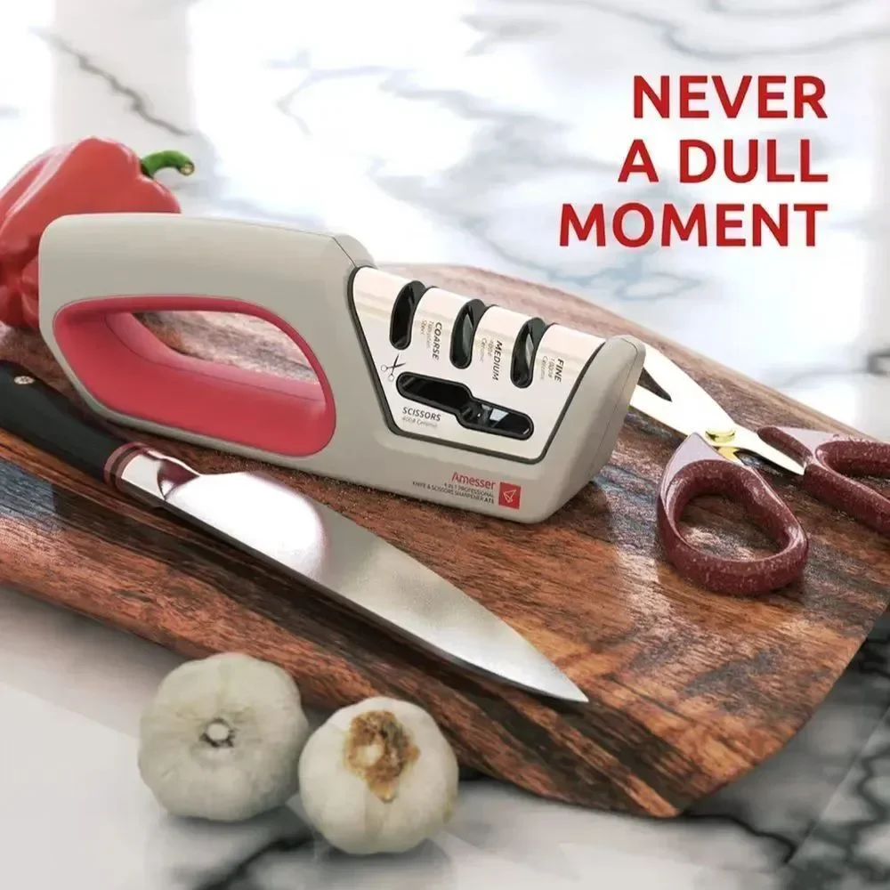 Amesser 4 In 1 Professional Knife & Scissors Sharpener A75